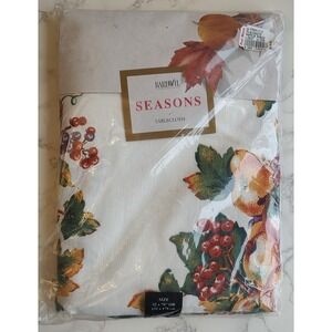 Bardwil Linens Seasons Tablecloth Fall Bountiful Orchard 52x70 Open Package A16